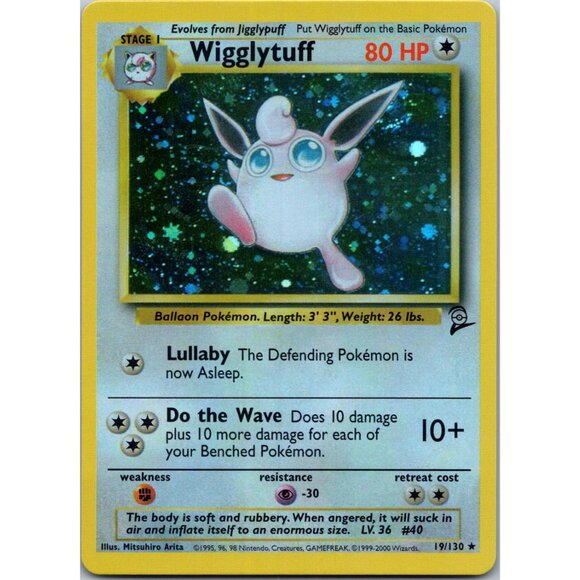Wigglytuff Base Set 2 "Reprinted" - Picture 1 of 3